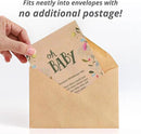 BENTLEY SEED CO. Oh Baby Seed Packets|Girl or Boy Baby Shower Favors for Guests | 25 Wildflower Seed Packets | Pre-Filled | Bouquet Wildflower Mix | Non-GMO Seeds | Gender Neutral | Eco-Friendly Gift by GreenHaven Gardens