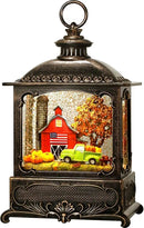 Fall Snow Globe Lantern Fall Decorations for Home Thanksgiving Gifts Autumn Harvest Fall Decor Swirling Glitter Snow Globes Barn Truck Pumpkin Farm by CozyNest Decor
