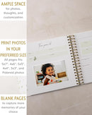 Baby's First 5 Year Book for Girl or Boy - Gender Neutral Green Meadow Nature Keepsake Memory Journal - Newborn Photo Album Milestone Scrapbook - Baby Registry and Gender Reveal Gift for Parents to Be by TinyTreasures Baby Boutique