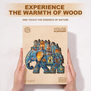 Jigfoxy Wooden Puzzles for Adults, Elephant House Wood Puzzles Adult, Unique Animal Shape Wooden Jigsaw Puzzles for Adults, Birthday Gifts for Puzzle Lovers, Family, Friend (S-8.5 * 7.4in-100pcs) by TinyTreasures Baby Boutique