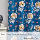 Kids Blackout Curtains - Space Dog Design, 100% Blackout, 2 Panels, Each W52×L84, Thermal Insulated, Noise Reducing & Energy Efficient for Kids Bedroom, Turn your child’s room into a fun adventure by TinyTreasures Baby Boutique