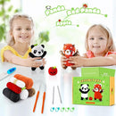 Crochet Kit for Beginners - 2PCS White and Red Panda Crochet Animal Kit with Step-by-Step Video Tutorials, Apple Crocheting Kit, Crochet Starter Kit for Kids and Adults, Beginners Knitting Kit by TinyTreasures Baby Boutique