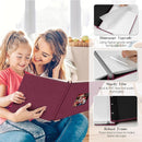 Spbapr Large Photo Album Self Adhesive 60 Pages Linen cover DIY Magnetic Scrapbook album with A Metal Pen Hold 11''x10.6''60pages by TinyTreasures Baby Boutique