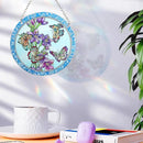 Butterfly Stained Glass Window Hanging - Butterfly Gifts for Women, Birds Suncatchers for Windows - Birds Window Hangings with Chain and Hook, 6 inch Stained Glass Suncatcher for Mom by GreenHaven Gardens