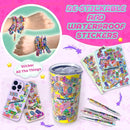 MooCubic Rolls Stickers Jewelry Making Kit, Includes 320 Mini Sticky, Builds 6 Bracelet or 2 Necklace, 200 Beads & 2 Pendants, Wearable DIY Friendship Gift for Kids Ages 5+ Girls & Boys (M1) by TinyTreasures Baby Boutique