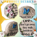 Jetec Memorial Garden Stone Sympathy Gift Decor Those We Love Don't Go Away Memorial Bereavement in Memory of Loss of Loved One Condolence Gifts for Outdoors(6 Inch) by GreenHaven Gardens