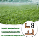 Irrigation Fittings Kit for 1/2 Inch Tubing Include 8 Tees, 8 Couplings, 8 Elbows and 8 End Cap Plugs Drip Irrigation Barbed Connectors, Drip Line Connectors Set by GreenHaven Gardens