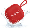 Bobtot Portable Bluetooth Speakers Wireless - IPX7 Waterproof Shower Speaker with 16 Hours Playtime, Loud Stereo Sound, TWS, Built-in Mic, Mini Size with Lanyard to Carry, Red by TinyTreasures Baby Boutique