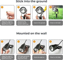 S SMIFUL Halloween Spot Lights Outdoor, RGB 5W 120V Waterproof Outdoor Spot Lights Remote Control Landscape Lighting Yard Uplights for Lawn, Yard, Trees, Garden, 6 FT Cord, US Plug, 2 Packs by GreenHaven Gardens