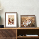 upsimples 8x10 Picture Frame, Natural Solid Wooden Picture Frames, Display 5x7 with Mat or 8 x 10 Without Mat, Wall or Tabletop, 1 Pack, Brown by CozyNest Decor