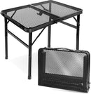 Small Folding Table, Easy for Storage, Compact and Portable Picnic Table for Grill, Outdoor Camping, Garden, Patio, Dining, BBQ, Party, Market, 2Ft (Small, Black), 23.6" L x 15.8" W by GreenHaven Gardens