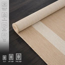 CAMILSON Outdoor Rug 6x9, Modern Outside Rugs for Patios Porches Waterproof Durable Washable Non-Shedding, Easy-to-Clean Indoor Outdoor Area Carpet (6 x 9, Bordered - Beige/White) by GreenHaven Gardens
