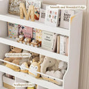 HITHOS 55.3" H Kids Bookshelf with Toy Storage Organizer, Tall Book Shelf with 3 Movable Toy Storage Bins, Large Kids Bookcase with Toy Chest, 39.2" W Modern Toy Box for Kid Room, Playroom, White by CozyNest Decor