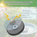 Solar Fountain Upgraded High Efficiency Glass Solar Panel, Solar Bird Bath Fountains with Flower No Battery,Solar Water Pump Fountain for Bird Bath Garden Small Ponds Outdoor Décor(Black) by GreenHaven Gardens