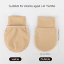 BQUBO 6 Pairs Newborn Baby Boys Girls Mittens 0-6 Months Unisex-Baby Infant Mittens Elastic No Scratch Wrist Gloves by TinyTreasures Baby Boutique