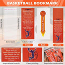 LiYiQ 72 Pcs Basketball Party Favors Basketball Team Gifts Basketball Goodie Bags Stuffers Basketball Ballpoint Pens Bookmark Card and Silicone Bracelet by TinyTreasures Baby Boutique