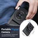 4K Digital Camera,64MP Camera for Photography with 3" 180° Flip Screen,16X Vlogging Camera for YouTube with 64GB Micro SD Card for Beginner, Teens by TinyTreasures Baby Boutique
