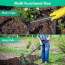 Hoe Garden Tool,45 Inch Long Garden Hoe and Cultivator, Garden Hand Tiller with Long Handle,Heavy Duty Garden Tools Hoe Cultivator for Gardening,Weeding, Tilling,Lossening Soil,Planting by GreenHaven Gardens