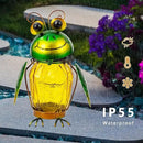 2 Pack Solar Lanterns Outdoor Waterproof Frog Hanging Solar Lantern, LED Glass Jar Outdoor Lanterns, Garden Lantern Lights for Yard Tree Table Xmas Metal Decoration by GreenHaven Gardens