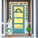 St. Patrick's Day Porch Goose Outfit 23"/ 17'' Statue Tuxedo Bandana Top Hat Cloth for Goose Lawn Decoration(Suit Collar) by GreenHaven Gardens