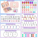Kids Bracelet Making Kit with Jewelry Box for Girls Charm Beads for Jewelry Making Kit DIY Bracelet Craft Kit for Teen Girls Age 8-12 Kids Toy Birthday Valentine Gifts Christmas by TinyTreasures Baby Boutique
