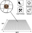 Rainleaf Pond Netting, 7' x 10' Pond Net Cover, Koi Pond Netting for Leaves, Heavy Duty Koi Pond Net Protecting Koi Fish from Herons, Stakes Included by GreenHaven Gardens