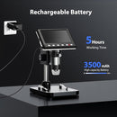 Hayve 4.3'' IPS Coin Microscope, 1000X Magnification Digital Microscope for Adults，Coin Collection Supplies with 8 Adjustable LEDs，Windows Compatible，32GB TF Card by TinyTreasures Baby Boutique