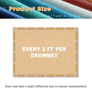 VICLLAX Shade Fabric Sun Shade Cloth with Every 2 FT Grommets for Patio Garden Pergola Cover Canopy 8x14 FT, Wheat