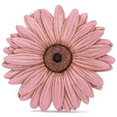 NAT & Jules Gerbera Daisy Flower Shaped Dimensional Indoor Outdoor 12 inch Cast Resin Decorative Garden Stepping Stone, Patio, Walkway Sculpture Yard Art, Pink by CozyNest Decor
