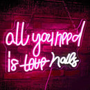 WLHOPE All You Need is Nails Neon Sign, Nail Neon Signs for Wall Decor, Pink Led Signs USB Connectivity Nails Light Up Signs for Bedroom Home Bar Girls Room Beauty Shop Nails Room, Gift for Girls by GreenHaven Gardens