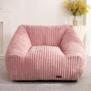 HABUTWAY Bean Bag Chair, Giant Bean Bag Chairs for Adults and Kids, Bean Bag Sofa, Lazy Floor Sofa, Faux Fur Beanbag Chair with Armrests for Living Room Bedroom (Pink) by CozyNest Decor