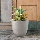 Kante 14 Inch Dia Round Concrete Planter, Indoor Outdoor Large Plant Pot with Drainage Hole and Rubber Plug for Home Patio Garden, Weathered Concrete by GreenHaven Gardens