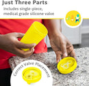 Re-Play Sippy Cups for Toddlers - 10 Oz. Reusable Spill Proof Cups for Kids, Dishwasher/Microwave Safe - Made in USA - Set of 4-3.13" x 6.25" - Citrus by TinyTreasures Baby Boutique