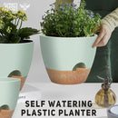 12" 10" 9" Large Self Watering Plant Pots, 3 Pack Flower Pots Planters with Multi Mesh Drainage Holes for Indoor Outdoor Garden Plants and Flowers. by GreenHaven Gardens