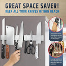 Premium Magnetic Knife Holder for Refrigerator that Doesn't Slide – 17 Inch Professional Double Sided Knife Strip for Fridge - Knife Rack/Knife Bar With Powerful Magnetic Pull Force (Upgraded Version) by CozyNest Decor