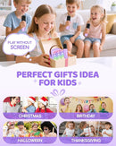YLL Mini Karaoke Machine for Kids Adults: Portable Loud Speaker with 4 Wireless Microphones -Most Popular Birthday Party Gifts for Girls Boys 3, 4, 5, 6, 7, 8, 9, 10+ Year Old Toys(Purple) by TinyTreasures Baby Boutique