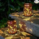 Solar Lanterns Outdoor Waterproof Hummingbird Hanging Solar Lights,Hollowed Metal Lantern Light Decorative for Garden,Patio,Yard,Lawn,Front,Porch Decor Christmas Gifts for Women mom Grandma 2pack by GreenHaven Gardens
