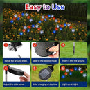 4th of July Decorations Solar Garden Lights, Fourth of July Red White and Blue Star Solar Lights Outdoor, Waterproof Patriotic Decor with 9 LED 2 Lighting Modes for Independence Day, 4 Pack by GreenHaven Gardens