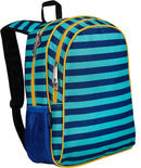 Wildkin 15-inch Kids Backpack – Durable, Padded, Adjustable for School & Travel - Blue Stripes by TinyTreasures Baby Boutique