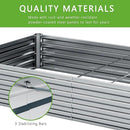 2PCS 8x4x1FT Galvanized Raised Garden Bed Kit,Vegetable Boxes-Rectangle Metal Flower Box,Large Planter Raised Beds Outdoor Garden for Planting,Fruit,Herb-Sliver by GreenHaven Gardens