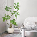 Artificial Mahonia Fortunei Tree 5FT,Tall Fake Plant Artificial Sumac Tree, Faux Plants Indoor Fake Plants Decor with Pots for Home Office Bathroom Bedroom Living Room Decorations Housewarming by CozyNest Decor