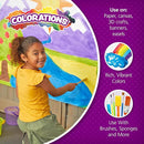 Colorations Paraben-Free Washable Tempera Paint for Kids - 1 Gallon Value Size. Vibrant White. Non-Toxic and Made in The USA by TinyTreasures Baby Boutique