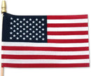 Super Tough 4"x6" Cotton US Stick Flag with Spear Tip - USA-Made Hand Held American Ensign for Parades, Holidays, and Events - Durable Cotton Fabric - Ideal for Patriotic Celebrations -100 Pack by GreenHaven Gardens