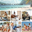 Scented Candles Set, Soy Wax Candles 6 Pack 42 Oz Aromatherapy Candles Gift Set for Women Men (Sage/Vanilla/Lemon/Sandalwood/Mint/Rose by CozyNest Decor