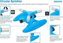 Circular Sprinkler for Large Area Coverage, Adjustable 360 Degree Rotating with Stable Base by GreenHaven Gardens