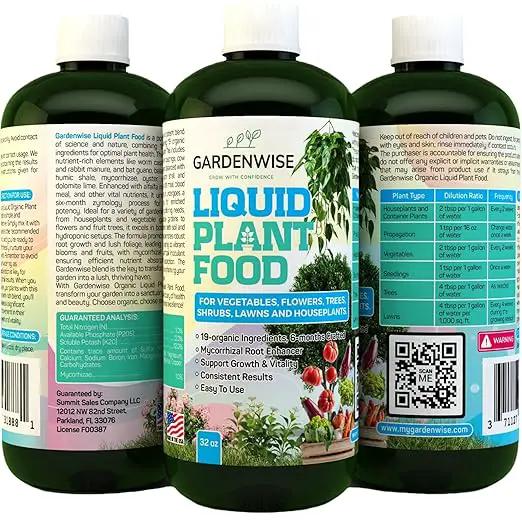 Organic Liquid Plant Food for Indoor Houseplants – All Purpose Fertilizer for Potted Plants, Vegetables, Succulents, Orchids, Roses – Miracle Growth with Mycorrhizae (32 oz), photo 9 of 9
