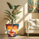 GUGUGO 10 Inch Abstract Head Planter Pots, Unique Face Plant Pot with Drainage, Funny Flower Pots for Indoor Plants, Eclectic Home Decor Aesthetic by GreenHaven Gardens