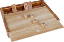 Glintoper Shut The Box & 4 in a Row Tables Game Set, Classic Wood Dice Game with Numbers & Line Up 4 Game for Kids Family, Living Room Rustic Coffee Table Decor, Travel Game Strategy Board Games by TinyTreasures Baby Boutique