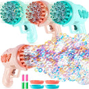 ShinyRelief 4 Pack Wedding Bubble Guns 32 Holes with Light, 4 Bottles Solution, Romantic Bubble Maker for Outdoor Ceremony, Wedding Party Favors, Photo Props, Reception Entertainment(Green and Pink) by TinyTreasures Baby Boutique
