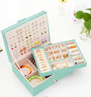 Girls Jewelry Box for Earrings Jewelry Organizer Box Teen Girls Earrings Organizer Jewelry Box Earring Holder Organizer Stud Earring Box for Girls Womens Jewelry Case Organizer Teal by TinyTreasures Baby Boutique